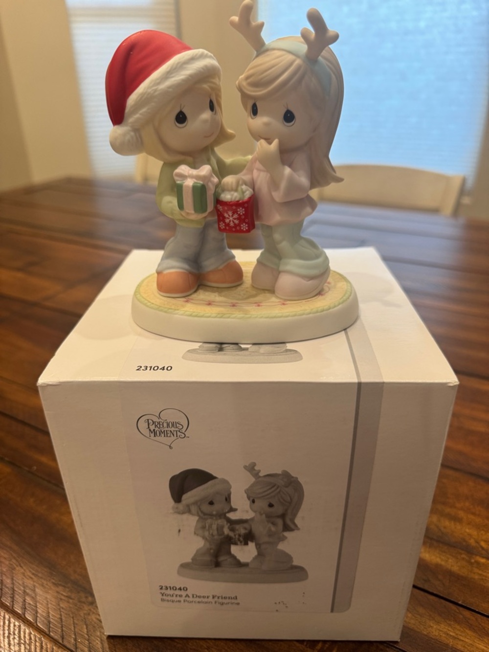 Precious Moments You’re a Deer Friend Holiday Gift Figurine in Red, Pink & Green